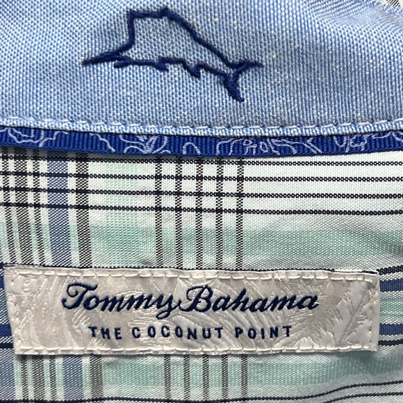 Tommy Bahama Coconut Point plaid short sleeve shirt, size XXL - Picture 4 of 9